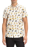 The North Face Baytrail Print Short Sleeve Shirt In Vintage White Valley Sun Print