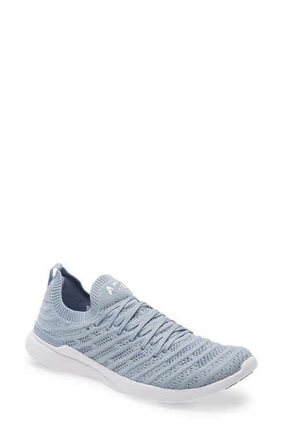 Apl Athletic Propulsion Labs Techloom Wave Hybrid Running Shoe In Frozen Grey / White