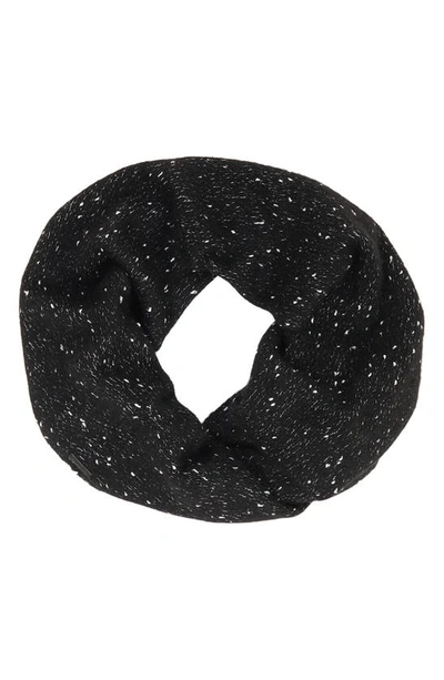 Allsaints Alpaca & Wool Infinity Scarf In Black