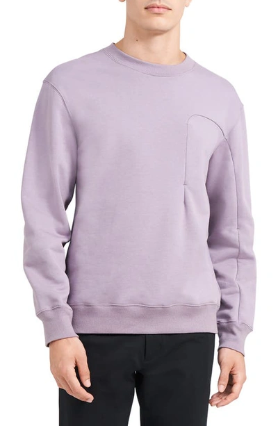 Theory Men's Colts Crew-neck Sweatshirt In Dusty Orchid