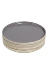 Our Place Set Of 4 Side Plates In Char