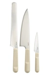 Our Place 3-piece Kitchen Knife Set In Steam