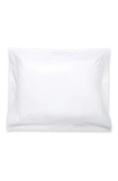 Matouk Ansonia Percale King Sham In White/ White