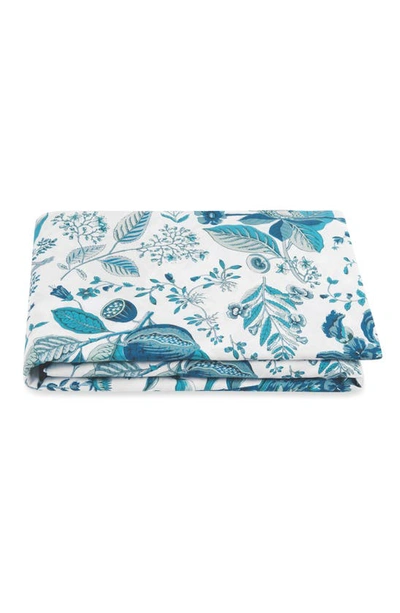 Matouk Pomegranate 500 Thread Count Fitted Sheet In Prussian Blue