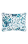 Matouk Pomegranate Boudoir Pillow Sham In Prussian Blue