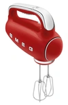 Smeg 50s Style Casserole Pan With Lid In Red
