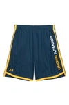 Under Armour Kids' Ua Stunt 3.0 Performance Athletic Shorts In Blue Note