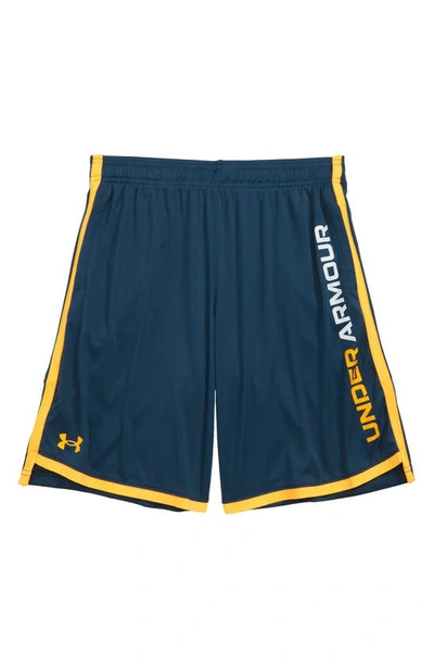 Under Armour Kids' Ua Stunt 3.0 Performance Athletic Shorts In Blue Note