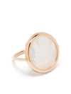GINETTE NY 18KT ROSE GOLD MOTHER OF PEARL DISC RING
