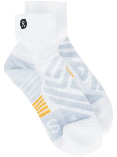 On Running Stretch-design Mid Socks In Multicolour