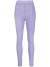 Givenchy Lace Monogram Stretch Legging In Mauve