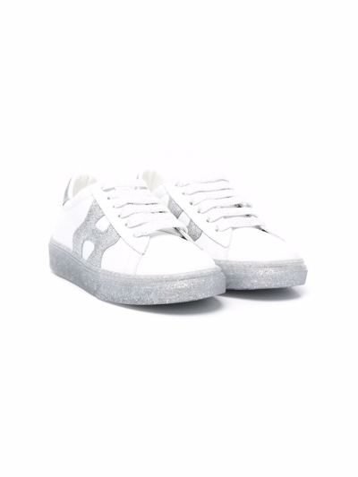 Hogan Kids' Side.logo Low-top Trainers In White