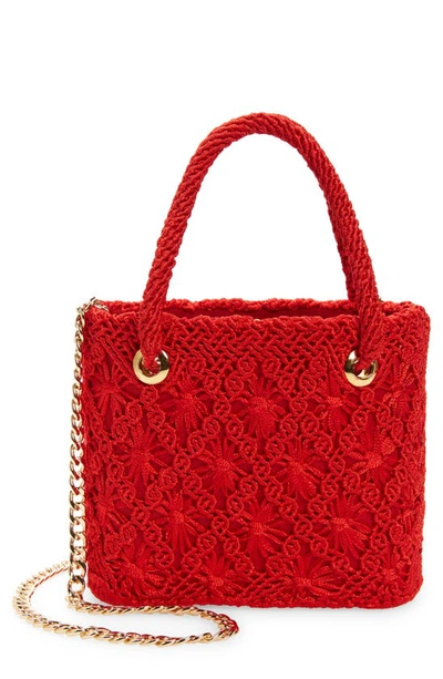 Camila Mesar Capaes Mini Shoulder Bag In New Red