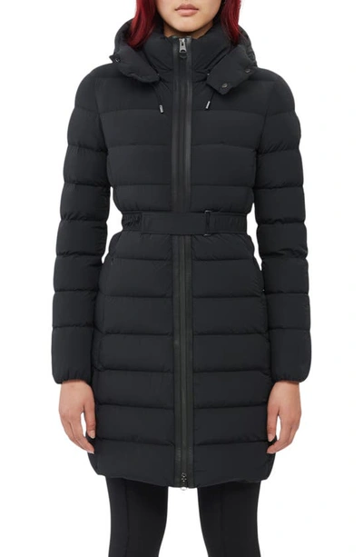 Mackage Ashley Water Resistant Down & Feather Coat In Black