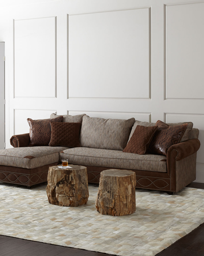Old Hickory Tannery Witten Left-arm Chaise Sectional In Camel