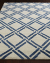 Safavieh Navy Lattice Rug, 6' X 9'