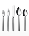 Georg Jensen Five-piece Pyramid Stainless Steel Flatware