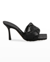 Bottega Veneta The Lido Sandals In Nero