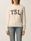 Saint Laurent Sweatshirt  Women In Yellow Cream