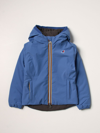 K-way Jacket  Kids In Gnawed Blue 1