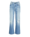 MOTHER THE RAMBLER ANKLE DISTRESSED JEANS