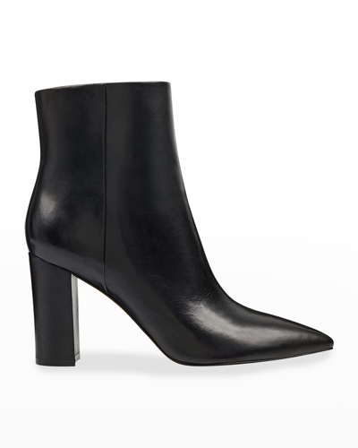Marc Fisher Ltd Ulani Pointy Toe Bootie In Black Leather