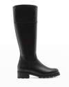 La Canadienne Savoury Waterproof Knee High Boot In Black Leather