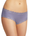 Fleur't Iconic Lace-trim Boyshort In Crystal Grey