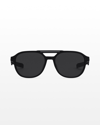 Dior Men's  Essential Carbon Fiber Sunglass Sunglasses In Shiny Black/smoke