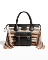 CHLOÉ EDITH RECYCLED CASHMERE & BUFFALO SATCHEL BAG,PROD245610878