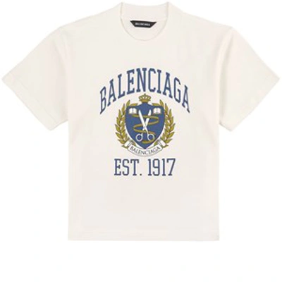 Balenciaga White University Vintage T-shirt