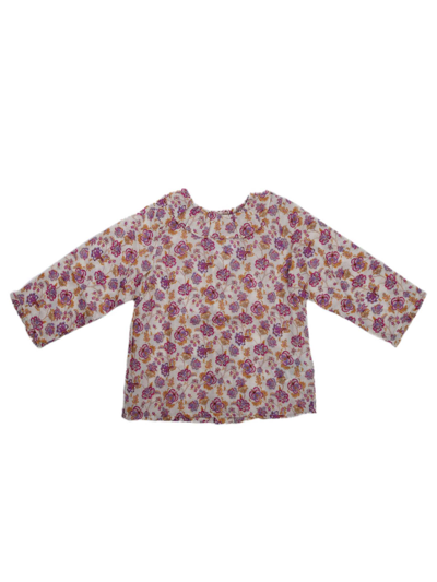 Bonpoint Kids' White / Fuchsia Fantasy Shirt