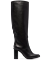TOMMY HILFIGER HIGH-HEEL SPARE-TOE BOOTS