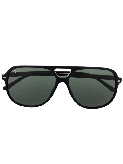 Ray Ban Tinted Aviator Sunglasses In Schwarz