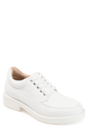 Journee Collection Aliah Block Heel Oxford In White