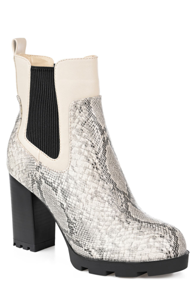 Journee Collection Islana Tru Comfort Foam Bootie In Snake