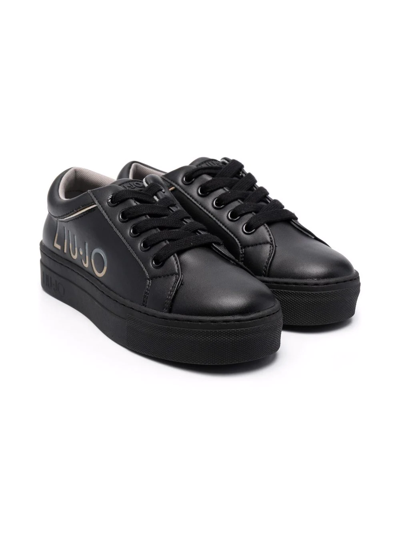Liu •jo Alicia 3 Platform Sneakers In 黑色