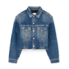 VICTORIA BECKHAM OVERSIZED CROPPED DENIM JACKET