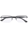 Ray Ban Matte-effect Rectangle-frame Glasses In Schwarz