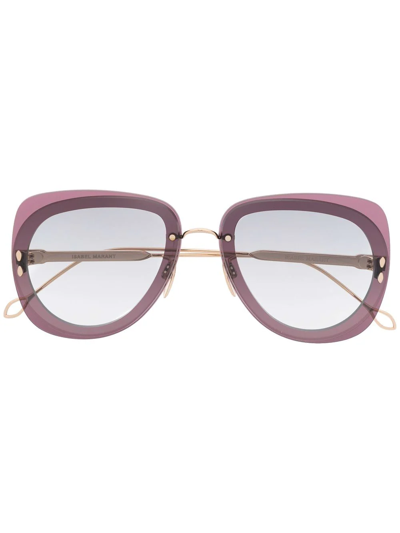 Isabel Marant Eyewear Square Tinted Sunglasses In Violett