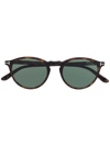 Tom Ford Aurele Round-frame Sunglasses In Braun