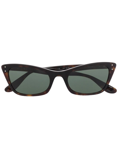 Ray Ban Lady Burbank Cat Eye-frame Sunglasses In Black