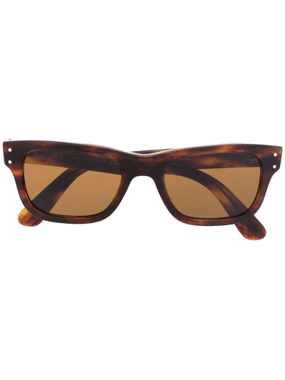 Ray Ban Mr Burbank Rectangular-frame Sunglasses In Schwarz
