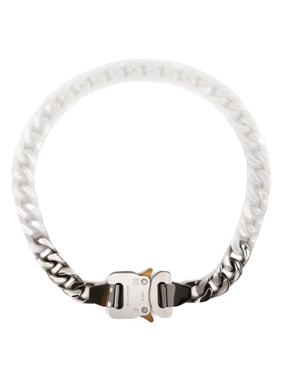 Alyx Ceramic Buckle Chain Necklace In White