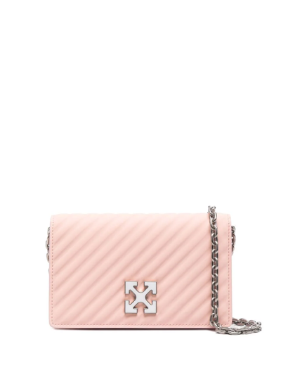 Off-white Jitney 0.5 Quilted Crossbody Bag In Rosa
