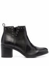 GEOX STUDDED LEATHER 70MM ANKLE BOOTS