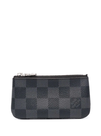 Pre-owned Louis Vuitton 2010  Pochette Cles Pouch In Black