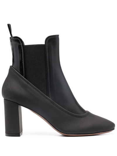 L'autre Chose Almond-toe Ankle Boots In Black