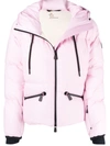 Moncler Allesaz Stretch-trimmed Quilted Shell Down Jacket In Pink