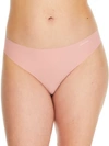 Calvin Klein Invisibles Thong In Fresh Pink